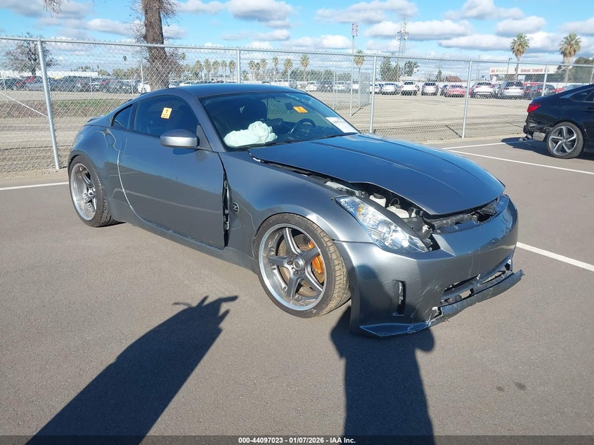 2006 Nissan 350z VIN JN1AZ34EX6M351004 IAAI salvage auction — FRONT END, Salvage (California), sold $875 on 2026-07-17 (photo 1)