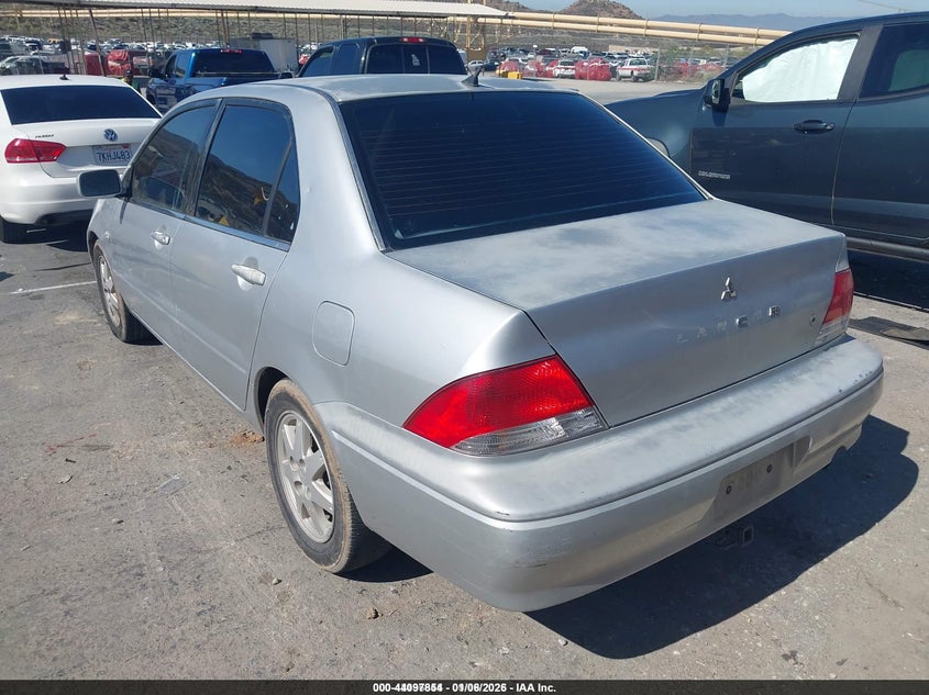 2002 Mitsubishi Lancer VIN JA3AJ36E22U045747 IAAI salvage auction — RIGHT FRONT, Salvage (California), sold $175 on 2026-07-29 (photo 3)