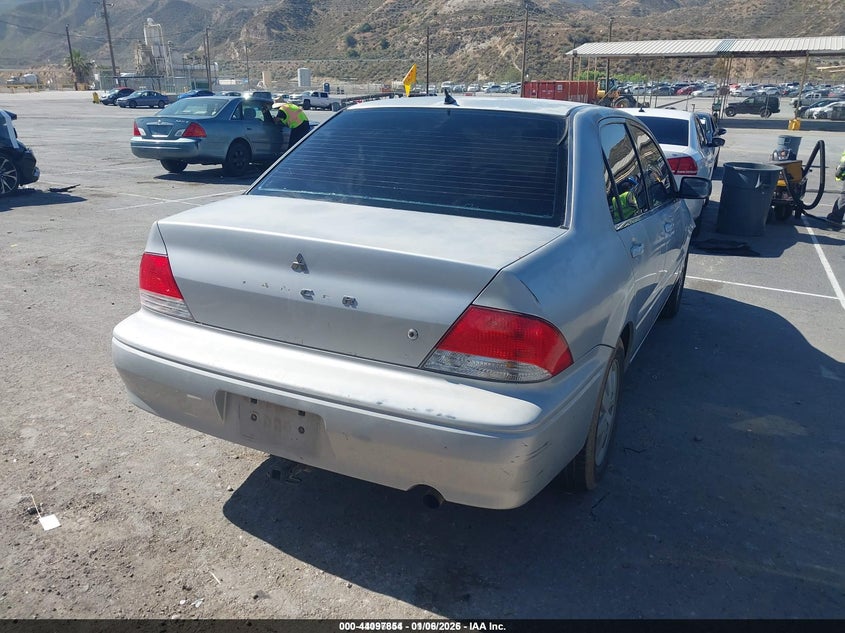 2002 Mitsubishi Lancer VIN JA3AJ36E22U045747 IAAI salvage auction — RIGHT FRONT, Salvage (California), sold $175 on 2026-07-29 (photo 4)
