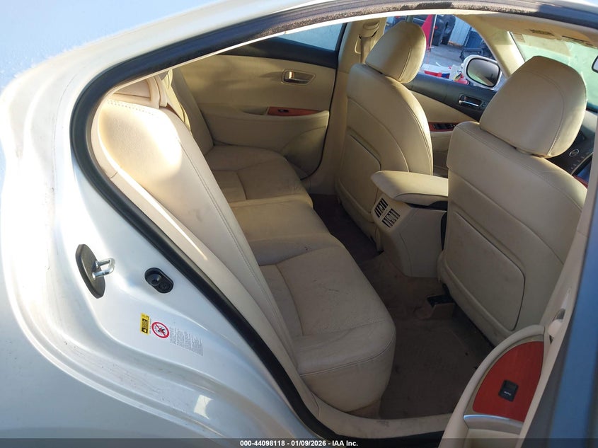2011 Lexus ES VIN JTHBK1EG0B2457041 IAAI salvage auction — FRONT END, Junk (Oklahoma), sold $900 on 2026-07-22 (photo 8)