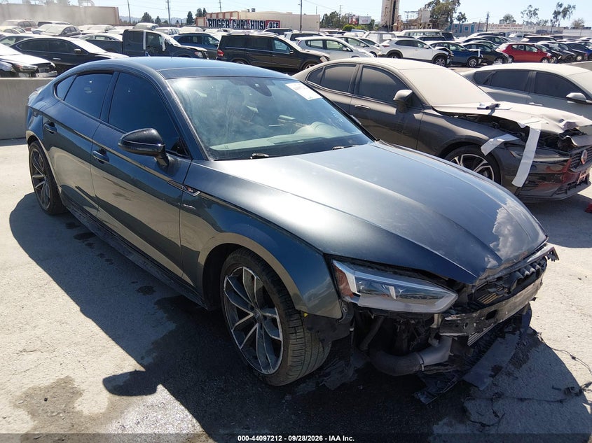 2018 Audi S5 VIN WAUB4CF51JA110064 IAAI salvage auction — FRONT END, Salvage (California), sold $8,350 on 2026-09-30 (photo 1)