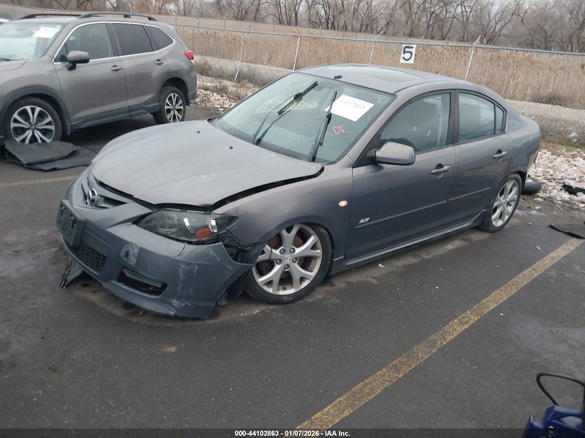 2008 Mazda 3 VIN JM1BK324X81128272 IAAI salvage auction — LEFT FRONT, Salvage (Utah), sold $350 on 2026-07-16 (photo 2)