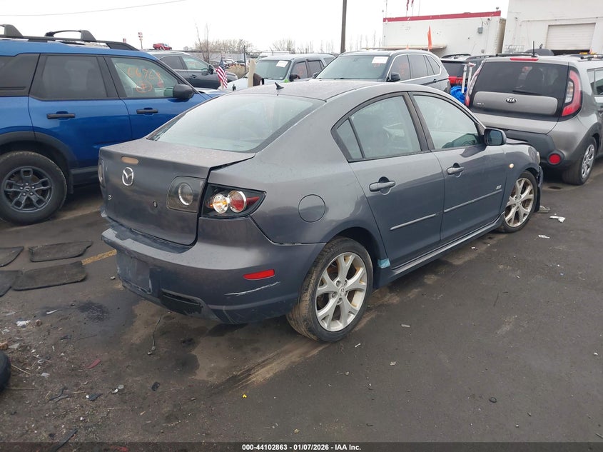 2008 Mazda 3 VIN JM1BK324X81128272 IAAI salvage auction — LEFT FRONT, Salvage (Utah), sold $350 on 2026-07-16 (photo 4)