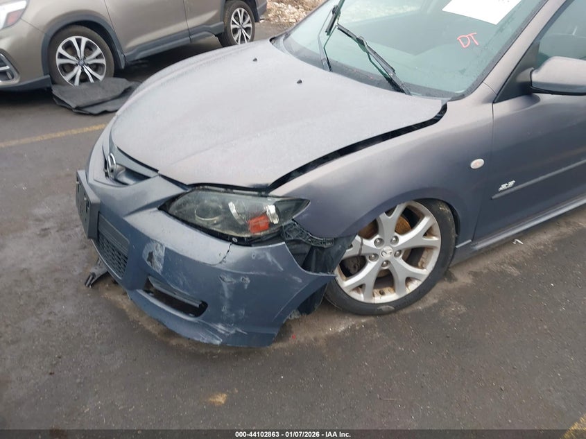 2008 Mazda 3 VIN JM1BK324X81128272 IAAI salvage auction — LEFT FRONT, Salvage (Utah), sold $350 on 2026-07-16 (photo 6)