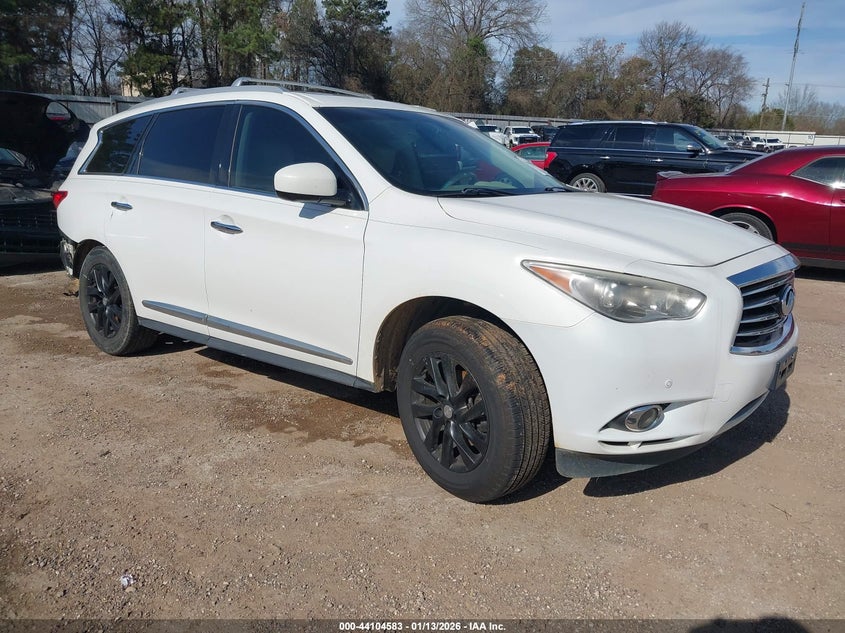 2013 Infiniti Jx35 VIN 5N1AL0MM2DC349010 IAAI salvage auction — REAR END, Salvage (Texas), sold $525 on 2026-07-09 (photo 1)