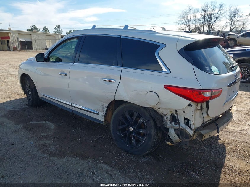 2013 Infiniti Jx35 VIN 5N1AL0MM2DC349010 IAAI salvage auction — REAR END, Salvage (Texas), sold $525 on 2026-07-09 (photo 3)