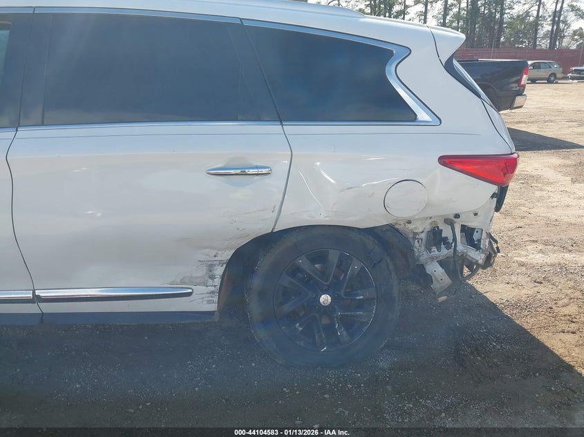 2013 Infiniti Jx35 VIN 5N1AL0MM2DC349010 IAAI salvage auction — REAR END, Salvage (Texas), sold $525 on 2026-07-09 (photo 6)