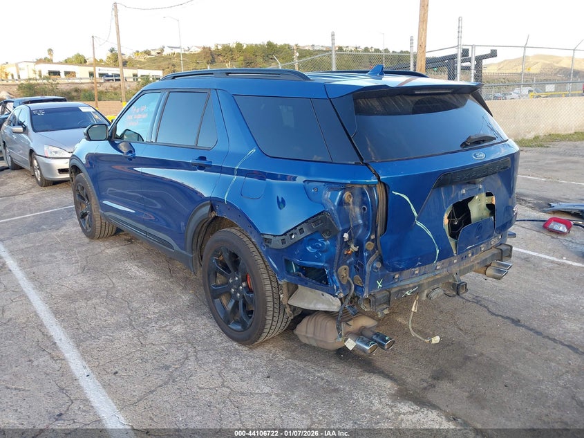 2020 Ford Explorer VIN 1FM5K8GC5LGB12282 IAAI salvage auction — REAR END, Salvage (California), sold $12,125 on 2026-07-29 (photo 3)