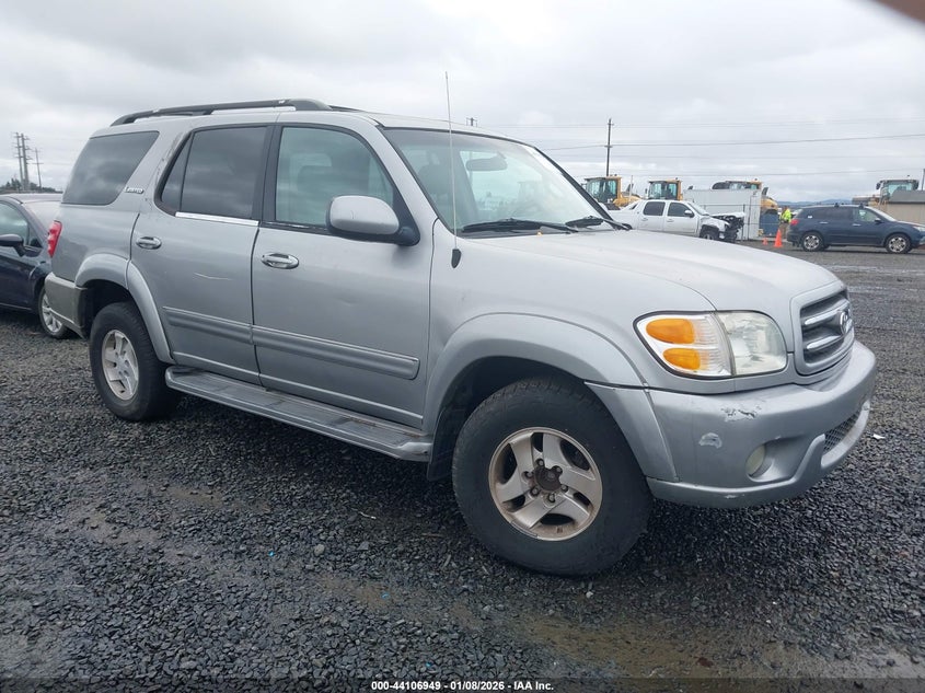 2002 Toyota Sequoia VIN 5TDZT38A82S088261 IAAI salvage auction — NORMAL WEAR, Lien Papers (Oregon), sold $25 on 2026-07-29 (photo 1)