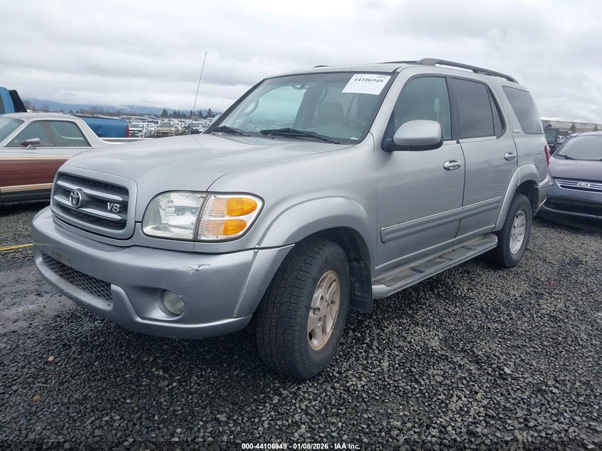 2002 Toyota Sequoia VIN 5TDZT38A82S088261 IAAI salvage auction — NORMAL WEAR, Lien Papers (Oregon), sold $25 on 2026-07-29 (photo 2)