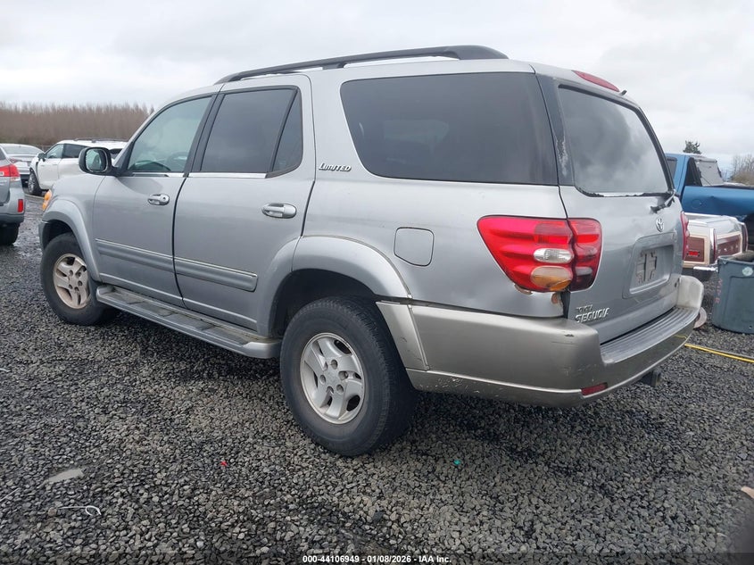 2002 Toyota Sequoia VIN 5TDZT38A82S088261 IAAI salvage auction — NORMAL WEAR, Lien Papers (Oregon), sold $25 on 2026-07-29 (photo 3)