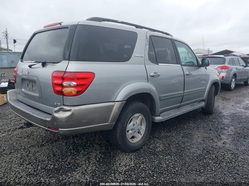 2002 Toyota Sequoia VIN 5TDZT38A82S088261 IAAI salvage auction — NORMAL WEAR, Lien Papers (Oregon), sold $25 on 2026-07-29 (photo 4)