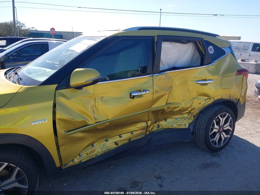 2021 Kia Seltos VIN KNDETCA2XM7189512 IAAI salvage auction — BIO HAZARD, Salvage Title, sold $3,450 on 2026-07-07 (photo 6)