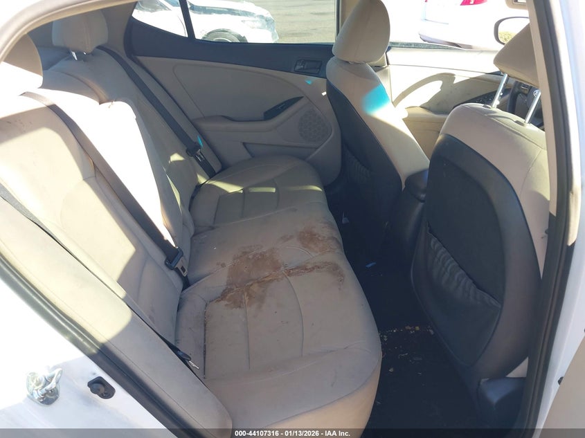 2015 Kia Optima VIN 5XXGM4A79FG416237 IAAI salvage auction — LEFT SIDE, Salvage Title, sold $675 on 2026-07-18 (photo 8)