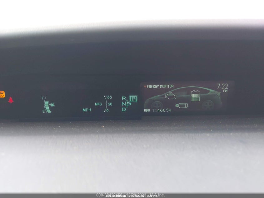 2012 Toyota Prius VIN JTDKN3DU7C5513553 IAAI salvage auction — FRONT END, Salvage Title, sold $1,200 on 2026-07-08 (photo 7)