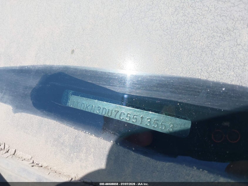 2012 Toyota Prius VIN JTDKN3DU7C5513553 IAAI salvage auction — FRONT END, Salvage Title, sold $1,200 on 2026-07-08 (photo 9)