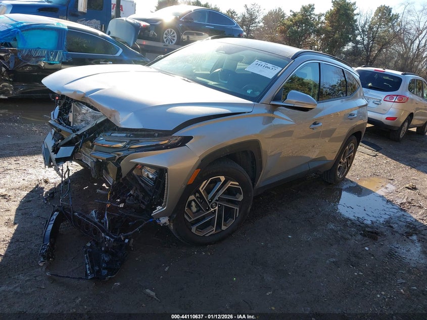 2025 Hyundai Tucson hybrid VIN KM8JEDD19SU393777 IAAI salvage auction — FRONT END, Salvage (Indiana), sold $8,100 on 2026-07-15 (photo 2)