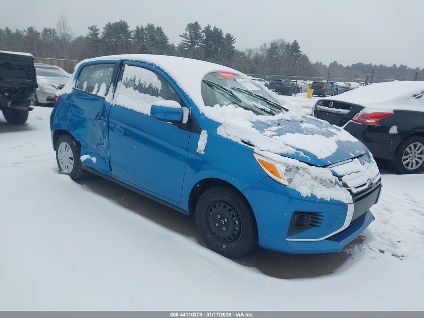 2024 Mitsubishi Mirage VIN ML32AUHJ0RH035116 IAAI salvage auction — RIGHT SIDE, Salvage Title, sold $3,350 on 2026-07-17 (photo 1)