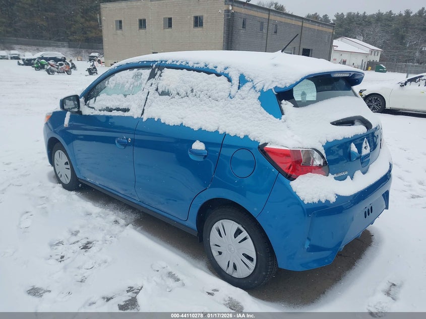 2024 Mitsubishi Mirage VIN ML32AUHJ0RH035116 IAAI salvage auction — RIGHT SIDE, Salvage Title, sold $3,350 on 2026-07-17 (photo 3)