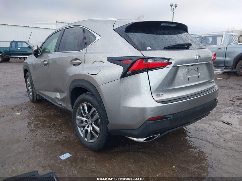 2015 Lexus Nx VIN JTJYARBZ0F2021506 IAAI salvage auction — LEFT SIDE, Clear (Oklahoma), sold $6,700 on 2026-07-29 (photo 3)