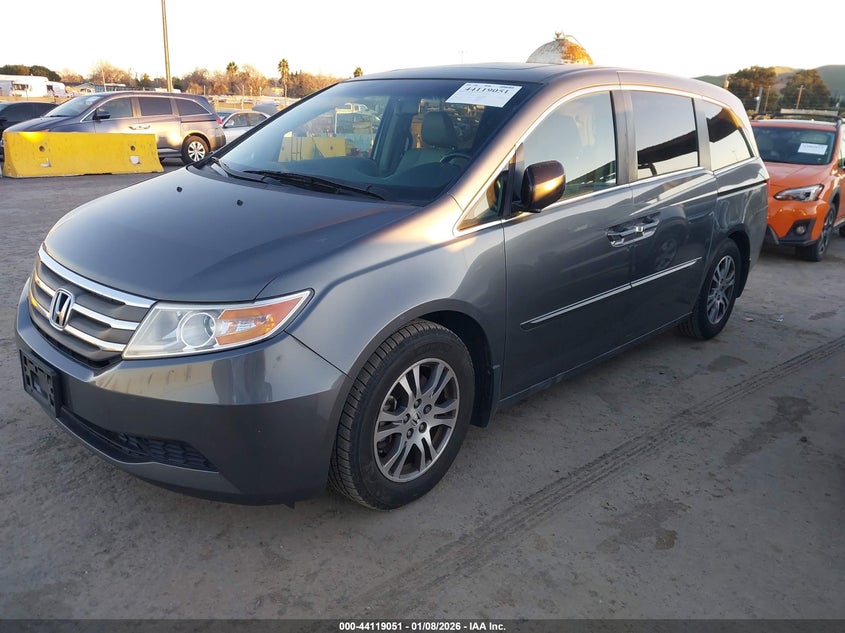 2012 Honda Odyssey VIN 5FNRL5H69CB100530 IAAI salvage auction — REAR END, Salvage Title, sold $3,200 on 2026-07-09 (photo 2)