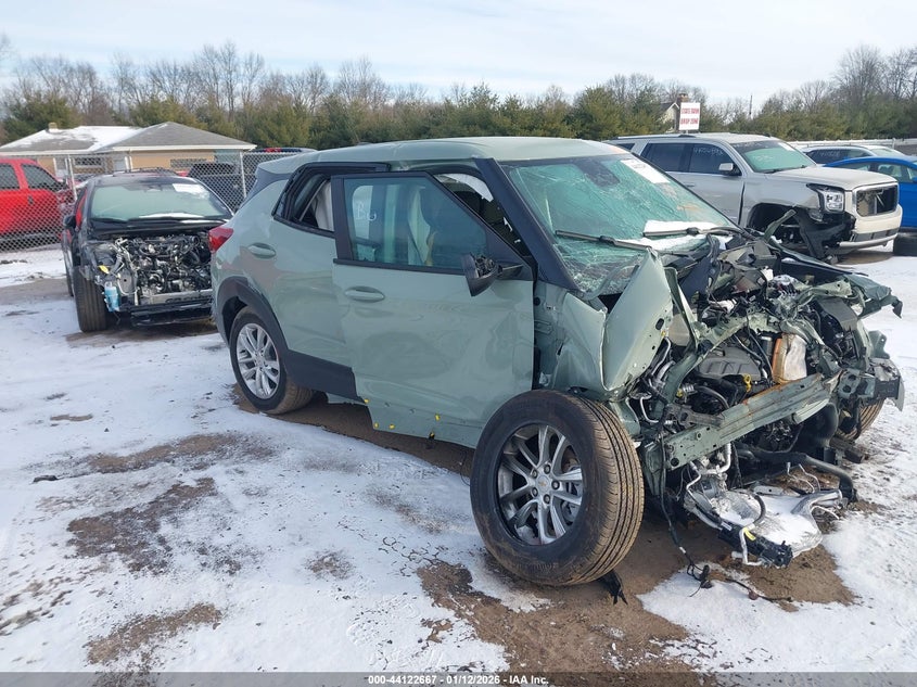 2026 Chevrolet Trailblazer VIN KL79MMSLXTB032860 IAAI salvage auction — FRONT END, Salvage (Indiana), sold $575 on 2026-07-07 (photo 1)
