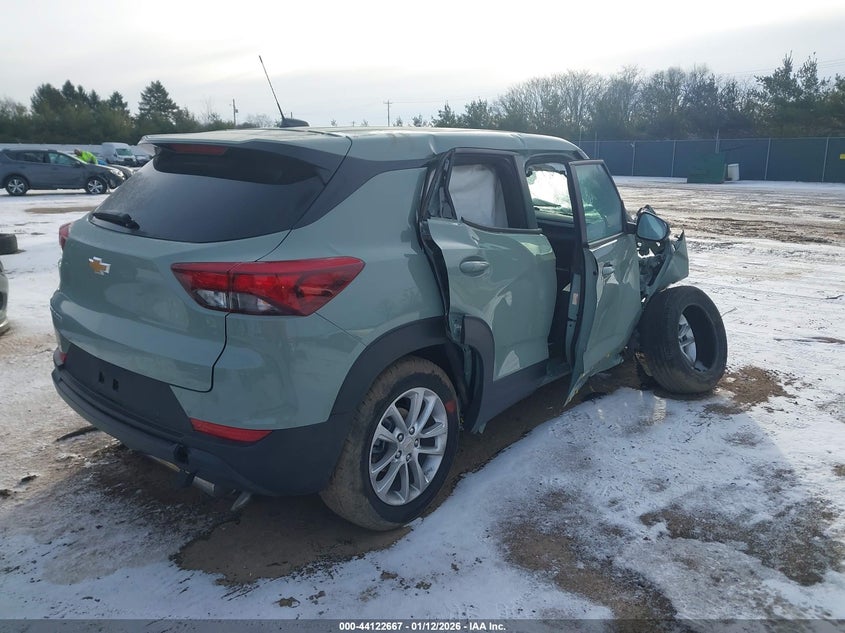 2026 Chevrolet Trailblazer VIN KL79MMSLXTB032860 IAAI salvage auction — FRONT END, Salvage (Indiana), sold $575 on 2026-07-07 (photo 4)