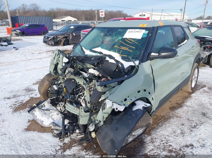 2026 Chevrolet Trailblazer VIN KL79MMSLXTB032860 IAAI salvage auction — FRONT END, Salvage (Indiana), sold $575 on 2026-07-07 (photo 6)
