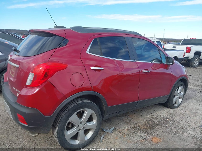 2016 Buick Encore VIN KL4CJASB0GB555666 IAAI salvage auction — FRONT END, Clear (Oklahoma), sold $850 on 2026-07-15 (photo 4)