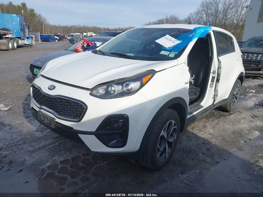 2020 Kia Sportage VIN KNDPMCAC1L7796251 IAAI salvage auction — LEFT SIDE, Mv-907A (New York), sold $3,350 on 2026-07-14 (photo 2)