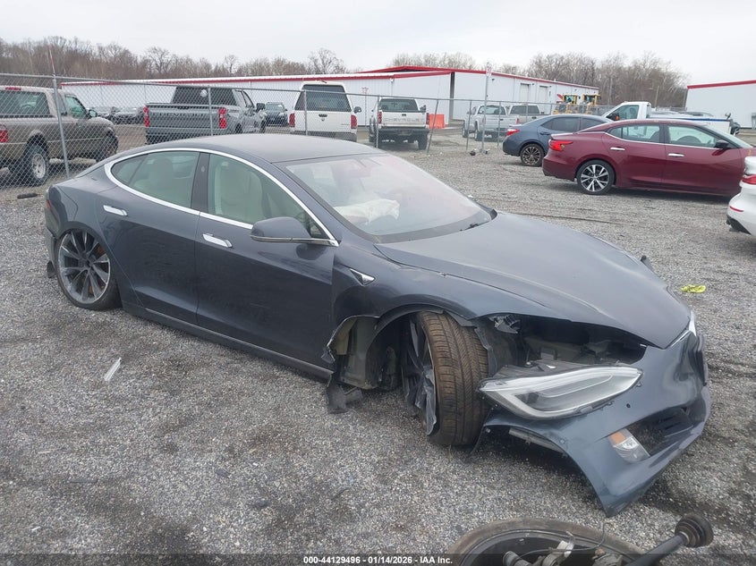 2018 Tesla Model s VIN 5YJSA1E23JF256724 IAAI salvage auction — ALL OVER, Salvage Title, sold $1,350 on 2026-07-27 (photo 1)