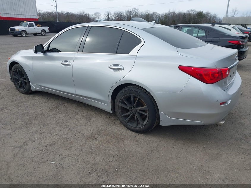 2015 Infiniti Q50 VIN JN1BV7AR7FM418317 IAAI salvage auction — RIGHT SIDE, Salvage - Greater Than 75% (Maryland), sold $3,700 on 2026-07-15 (photo 3)