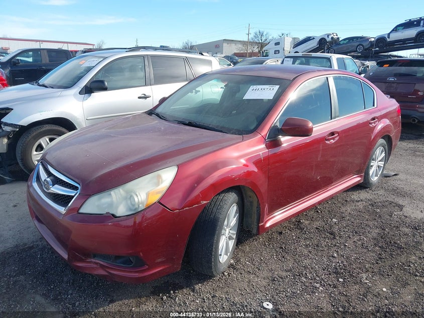 2012 Subaru LEGACY VIN 4S3BMCA60C3003856 IAAI salvage auction — REAR END, Salvage Title, sold $400 on 2026-07-21 (photo 2)