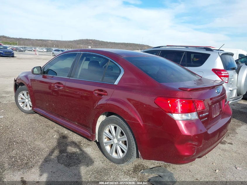 2012 Subaru LEGACY VIN 4S3BMCA60C3003856 IAAI salvage auction — REAR END, Salvage Title, sold $400 on 2026-07-21 (photo 3)