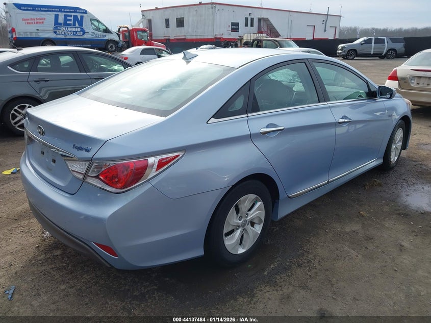 2014 Hyundai Sonata VIN KMHEC4A42EA114312 IAAI salvage auction — FRONT END, Salvage Title, sold $975 on 2026-07-29 (photo 4)