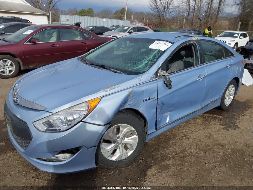 2014 Hyundai Sonata VIN KMHEC4A42EA114312 IAAI salvage auction — FRONT END, Salvage Title, sold $975 on 2026-07-29 (photo 6)