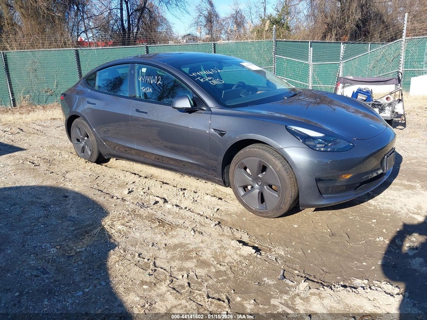 2023 Tesla Model 3 VIN 5YJ3E1EA5PF687865 IAAI salvage auction — REAR END, Clear (Maryland), sold $9,150 on 2026-07-16 (photo 1)