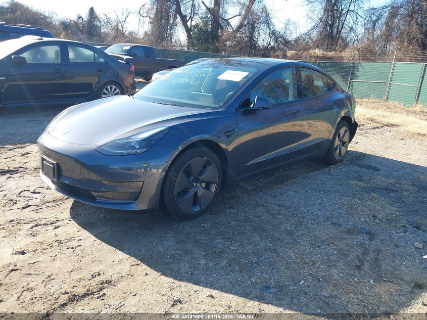2023 Tesla Model 3 VIN 5YJ3E1EA5PF687865 IAAI salvage auction — REAR END, Clear (Maryland), sold $9,150 on 2026-07-16 (photo 2)