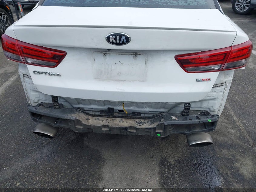 2018 Kia Optima VIN 5XXGW4L2XJG207187 IAAI salvage auction — REAR END, Salvage Title, sold $3,200 on 2026-07-10 (photo 6)