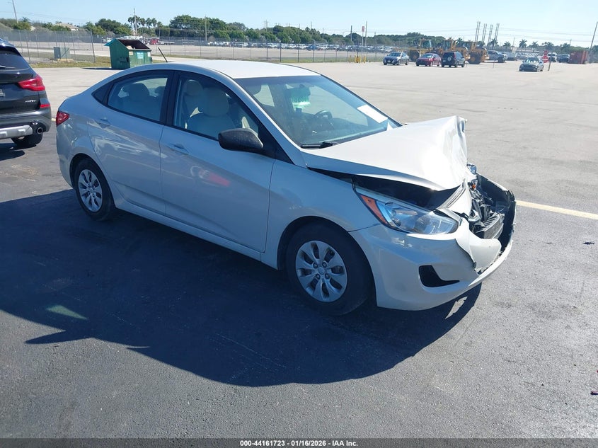 2017 Hyundai Accent VIN KMHCT4AEXHU181565 IAAI salvage auction — FRONT END, Salvage Title, sold $800 on 2026-07-09 (photo 1)