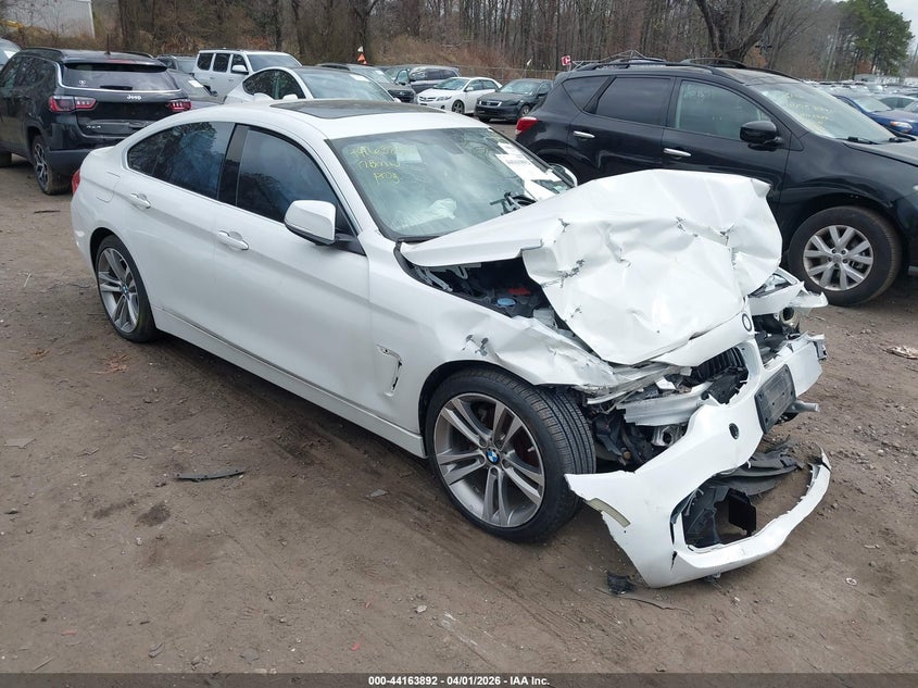 2017 BMW 4er VIN WBA4F9C39HG812908 IAAI salvage auction — FRONT END, Mv-907A (New York), sold $1,850 on 2026-07-14 (photo 1)
