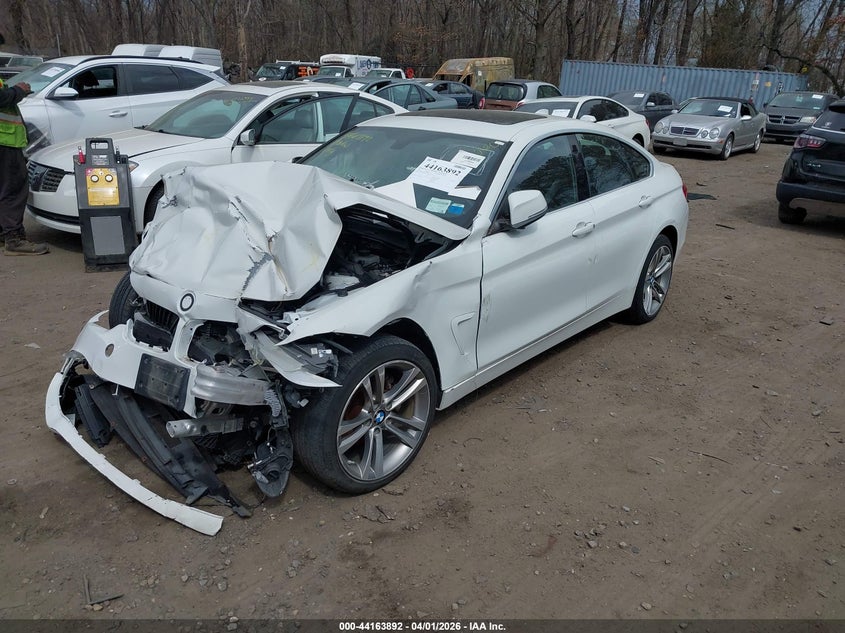 2017 BMW 4er VIN WBA4F9C39HG812908 IAAI salvage auction — FRONT END, Mv-907A (New York), sold $1,850 on 2026-07-14 (photo 2)