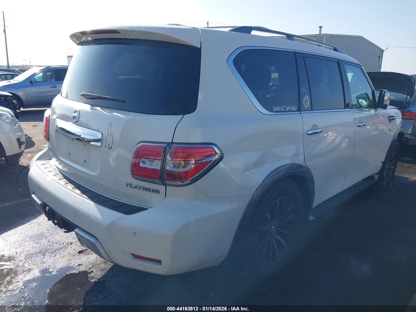 2017 Nissan Armada VIN JN8AY2NC6H9506746 IAAI salvage auction — RIGHT FRONT, Salvage (Utah), sold $6,350 on 2026-07-09 (photo 4)
