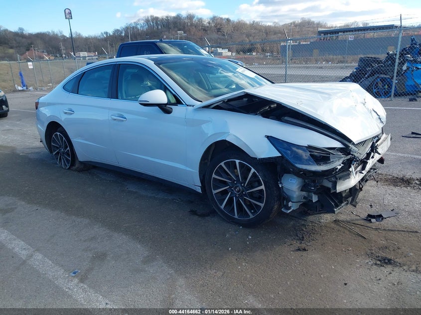 2020 Hyundai Sonata VIN 5NPEH4J29LH010197 IAAI salvage auction — FRONT END, Other, sold $2,100 on 2026-07-14 (photo 1)