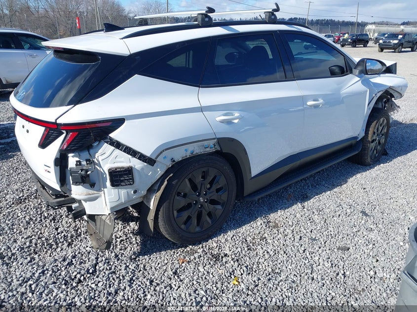 2022 Hyundai Tucson VIN KM8JFCAE9NU108403 IAAI salvage auction — FRONT & REAR, Salvage (North Carolina), sold $3,325 on 2026-07-31 (photo 4)