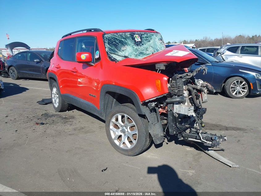 2017 Jeep Renegade VIN ZACCJBBB2HPF86730 IAAI salvage auction — FRONT END, Salvage Title, sold $150 on 2026-08-19 (photo 1)