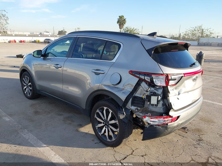 2019 Kia Sportage VIN KNDPNCACXK7575713 IAAI salvage auction — LEFT REAR, Other, sold $4,250 on 2026-07-29 (photo 3)