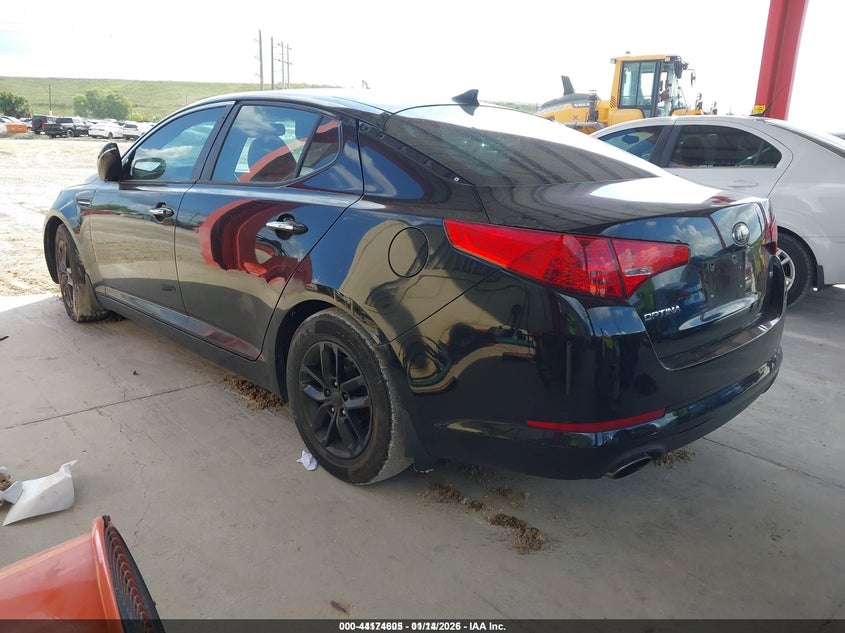 2013 Kia Optima VIN 5XXGM4A77DG257697 IAAI salvage auction — FRONT & REAR, Clear (Florida), sold $325 on 2026-07-21 (photo 3)