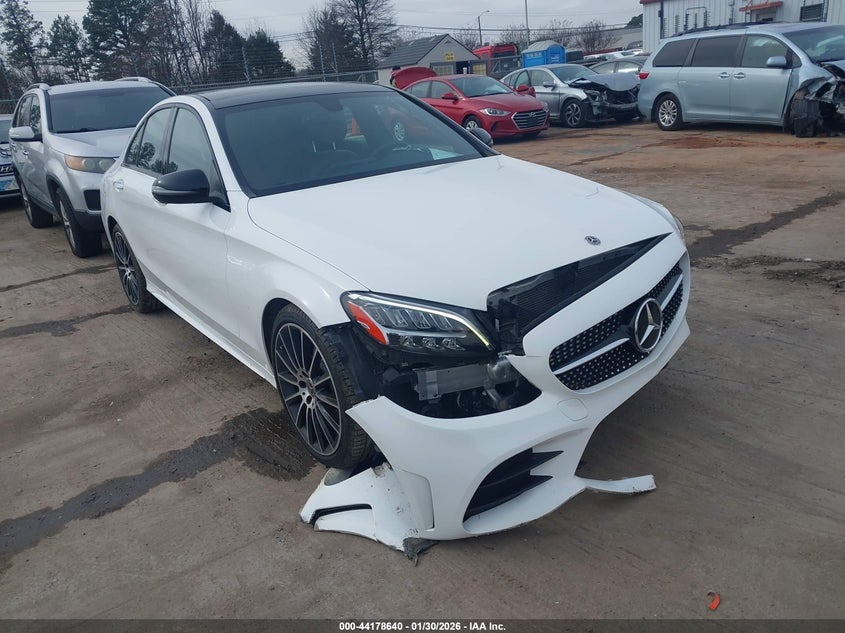 2021 Mercedes-benz C-klasse VIN W1KWF8DB5MR605674 IAAI salvage auction — FRONT END, Salvage (North Carolina), sold $9,900 on 2026-07-29 (photo 1)