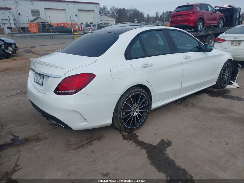 2021 Mercedes-benz C-klasse VIN W1KWF8DB5MR605674 IAAI salvage auction — FRONT END, Salvage (North Carolina), sold $9,900 on 2026-07-29 (photo 4)